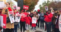 CWAers Protest Mass Arrests of Union Organizers in the Philippines